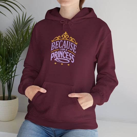Princess hoodie - Crown Unisex Hoodie - Cute Gift for Women, Birthday Apparel, Cozy Casual Wear, Fun Princess Sweatshirt, Holiday Gift